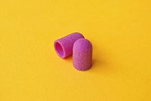 Песочный колпачок на пластиковой основе, 7 мм, 120 грит, фиолетовый, 10 шт/упк